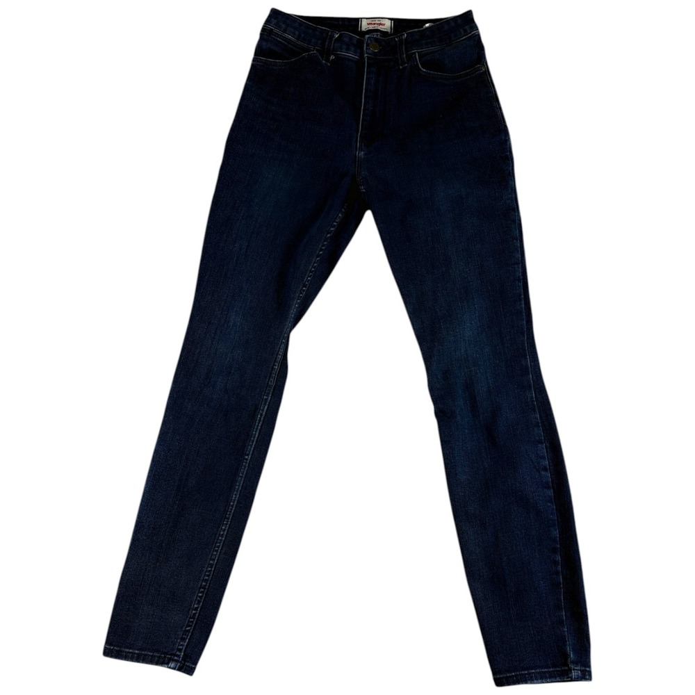 Wrangler Unforgettable Skinny‎ Jeans Womens 6 Blue Cotton Dark Wash High Rise